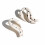 Flamingo Shaped Earrings Eye Catching Spotted-black white dots 6