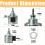 Électrovannes métalliques de remplacement pour carburant, 3