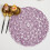 Ensemble de 6 sets de table ronds, 38 cm, en papier tissé bohème 5