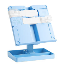 Opvouwbare plastic leerboekenstandaard Leesstandaard met-Blauw