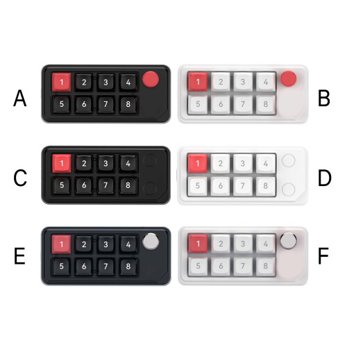 Hot Swappable 8 Key Mechanical Numpad With Customizable-E 2