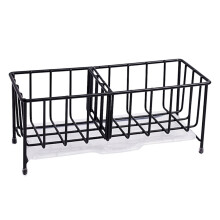 Soporte para esponja de fregadero de cocina, acero inoxidable, desagüe de encimera