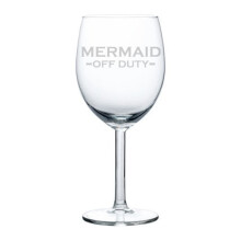 Verre à vin motif sirène 30 cl