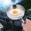 Campingpanne i rustfritt stål, non-stick, 18 cm 3