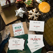 Christmas Countdown Calendar Cards 24-Pack
