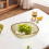 Square Fruit and Salad Plates Set Clear 4-Piece 5