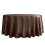 Satin Round Tablecloth 120 in Chocolate Brown 3