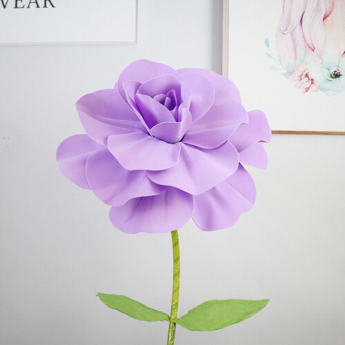 Artificial PE Rose Flower 50 cm Blue 1