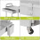 4-Tier Rolling Storage Cart – Grey, 14.9" x 10.6" x 29.1" 4