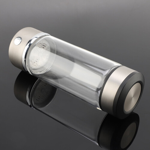Hydrogen Vandgenerator Glasflaske USB Genopladelig med 2
