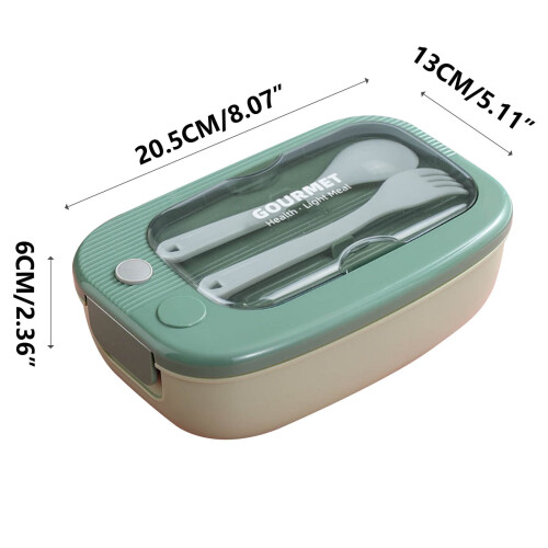 Bento Lunch Box for Adults Leakproof 2-Compartment with 2