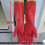 TRIEIY reusable rubber gloves extra thick long sleeve 2 3