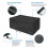Funda de mesa rectangular impermeable de ratán para exteriores 5
