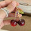 Miniature Cherry Fruit Acrylic Key Organiser For-Dark Red 6