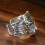 Bold Tigers Head Designs Adjustable Ring Stylish Alloy-silver 7