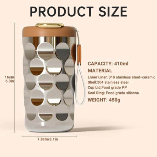 Smart Vakuum Kaffekrus Rustfrit Stål 450ml 2