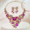 Ensemble de bijoux floraux géométriques à la mode,-couleur 6