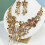 Ensemble de bijoux floraux géométriques à la mode,-couleur 7