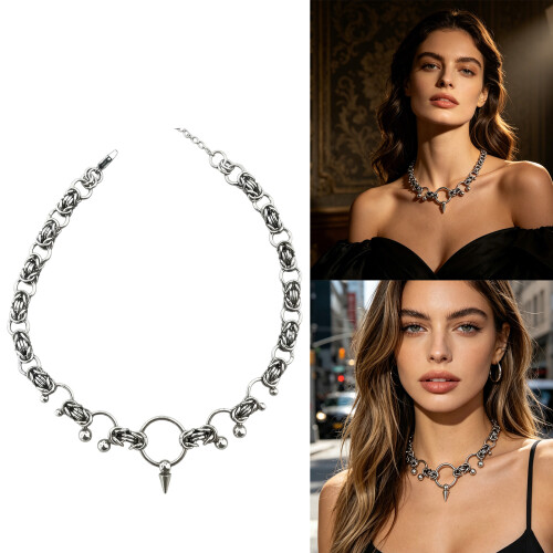 Collier alternatif tendance en forme de fer à cheval, idéal pour 1
