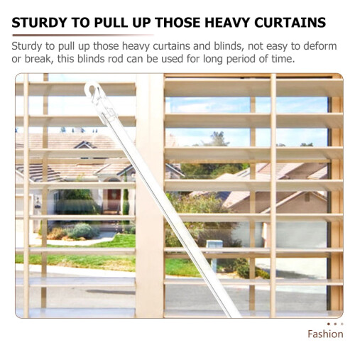 Window blind pull rod clear for shades and blinds 1