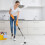 Cepillo de limpieza eléctrico plegable PAVEOS con mango largo 5