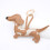 Porte-clés en forme de chien saucisse tacheté, breloque 5
