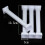 White Food-Grade Plastic Cake Pillars Set 8 pcs 4