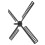 Black Plastic Wind Turbine Blade Set for Garden Solar 3