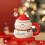 Christmas mugs ceramic Santa snowman 400ml 5