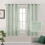 Linen Sheer Curtains Silver 52x63 in 2 Panels 2