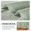 Linen Sheer Curtains Silver 52x63 in 2 Panels 5