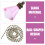 Pink Glass Beaded Pull Chain for Ceiling Fan or Pendant 2