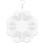 Rotating Wind Chime Aluminum Sheet White 8 inch 2