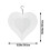 Rotating Wind Chime Aluminum Sheet White 8 inch 4