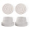 White Rubber Pool Ladder End Caps 2 pcs 3
