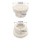 White Rubber Pool Ladder End Caps 2 pcs 4