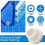 White Rubber Pool Ladder End Caps 2 pcs 5