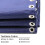 Deck Chair Replacement Fabric Black with 4 Cords 3