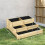Outsunny Jardinera Marrón 93 x 93 x 35 cm 3
