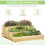 Outsunny Jardinera Marrón 93 x 93 x 35 cm 4