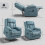 Homcom Sillón Elevador Azul 92 x 94 x 105 cm 3