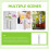 Pluviomètre en verre borosilicaté pour jardin 3