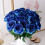Rosas de seda pretas com hastes (10 unidades) 2