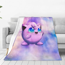 Jigglypuff flanelová deka s anime motívom 150x200 cm
