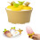 Karottenförmige Eiswürfelform, lebensmittelecht, gelb, 12 Stück 1