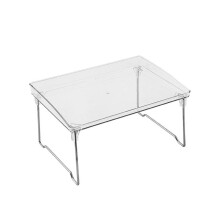 Clear acrylic stackable shelf rack 1 piece