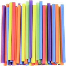 Plastic drinking straws extra wide 100 pcs
