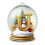 Yellow Crystal Acrylic Christmas Tree Alphabet Ornaments 2