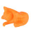 Cat-Shaped Silicone Tea Strainer for Mugs, Orange 5