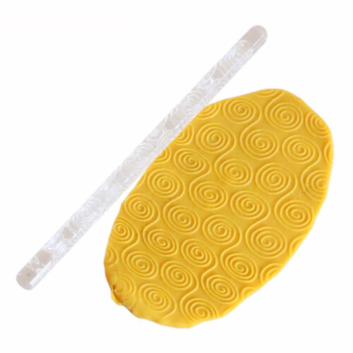 Embossing Acrylic Rolling Pin for Cake Decorating 2